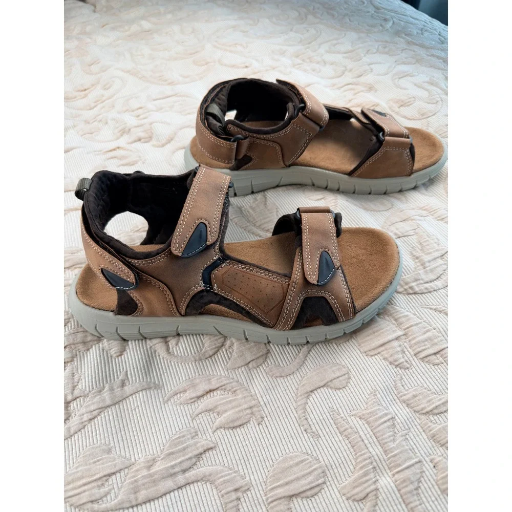 Dockers Spencer Tan Mens Sport Sandals SupremeFlex Smart Series 90-41102 Size 9M